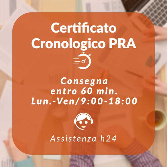 Certificato cronologico PRA